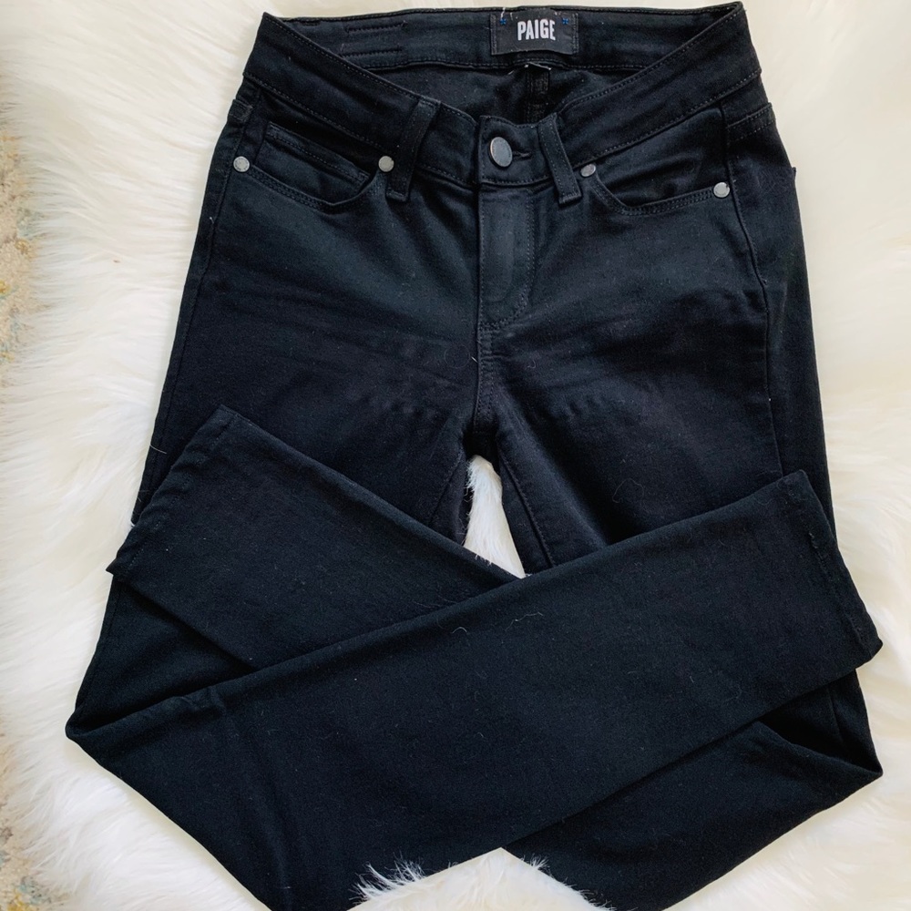 Paige Verdugo Black Skinny Jeans